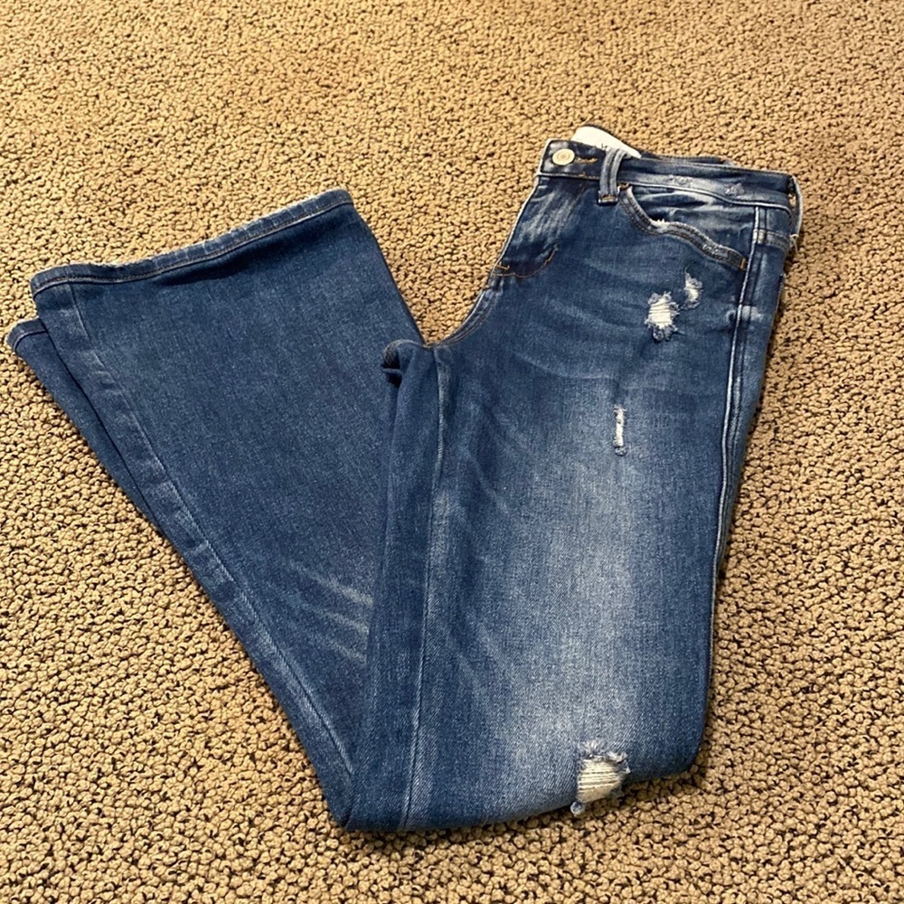 Vervet Wide Leg Distressed Jeans Size 24 in Like New Condition